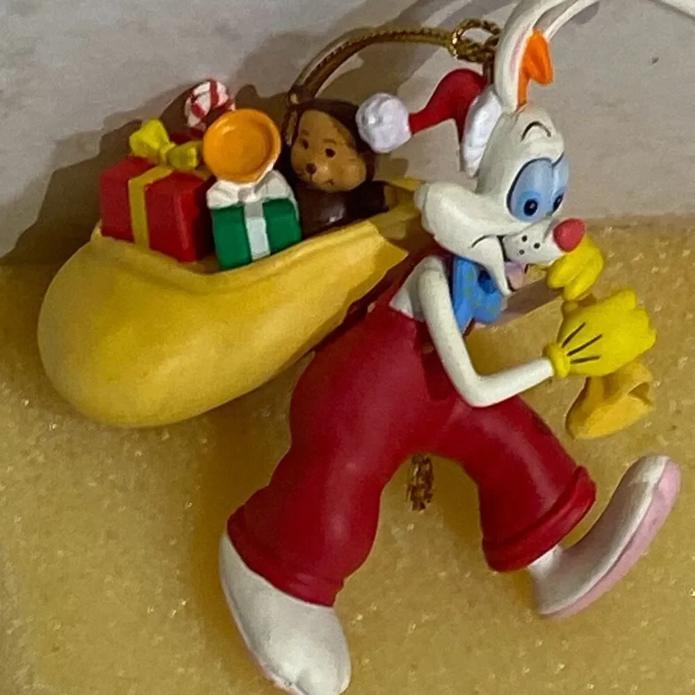 VTG DISNEY GROLIER CHRISTMAS ORNAMENT ROGER RABBIT‎
